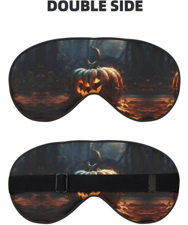 Fall Pumpkin Print Ultra-Soft Eye Mask | Light-Blocking for Ultimate Comfort & Restful Sleep - Shop Internationally - Buy Online on GoSupps.com