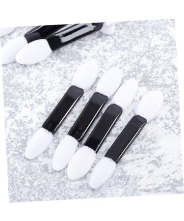 100PCS Travel Makeup Brush Set - Dual Head Eyeshadow & Lipstick Applicators - Miss Pointy M White - Buy Online on GoSupps.com