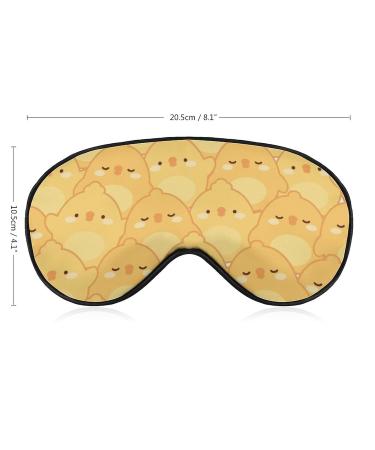 Cute Chicken Sleep Mask - Adjustable Strap Eye Cover for Yoga, Travel, and Night Nap - Buy Online on GoSupps.com