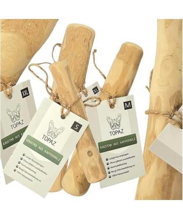 TOPAZ Coffee Wood Chewing Toy for Dogs 20-30 kg - Natural Durable Dental Toy for Healthy Chewing - Buy Online on GoSupps.com