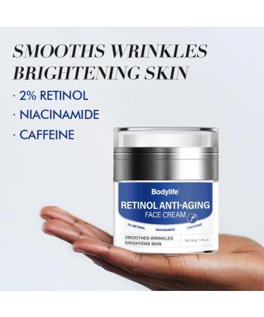 Retinol Anti-Aging Face Cream 1.76 oz Firming & Moisturizing Face Moisturizer for Fine Lines Wrinkles & Dry Skin Boosts Elasticity & Radiance - Buy Online on GoSupps.com