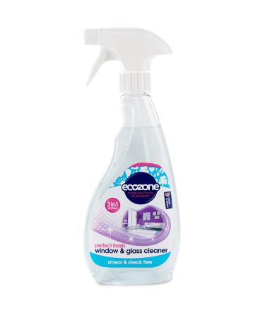 Ecozone Window & Glass Cleaner Leaves Smear & Streak Free Shine Clean & Polish with Natural Plant Extracts Citrus-Floral Scent for Windows Doors Mirrors & Surfaces Vegan Friendly (500ml Spray) - Buy Online on GoSupps.com