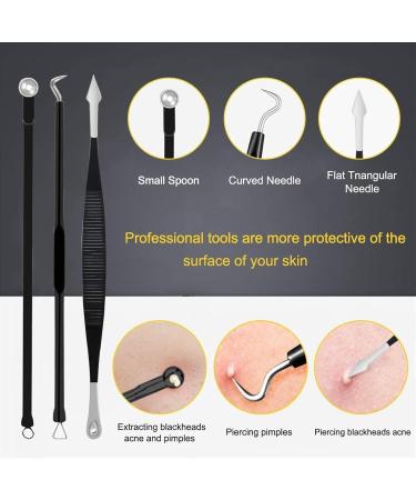 Acne Needle 10Pcs Acne Needle Pimple Tweezers Extractor Blackhead Remover Comedone Extractor Tool Blackheads Treatment (Color : Colorful) - Buy Online on GoSupps.com