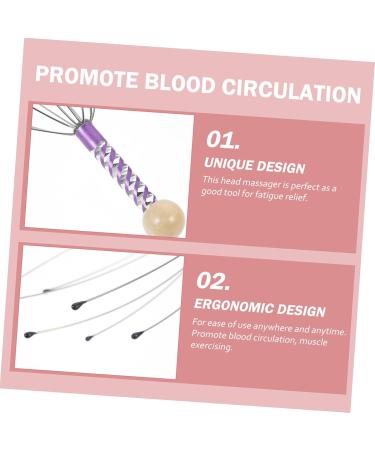 Beavorty 4-Piece Head Massage Device - Enhance Blood Circulation & Hair Stimulus | Handy Metal Scraper for Relaxation - Buy Online on GoSupps.com