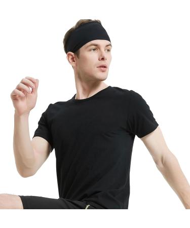 Mezrkuwr Sports Headbands - 4 Pack Quick-Dry Stretchy Headbands for Men & Women | Ideal for Running Football Yoga & Fitness - Buy Online on GoSupps.com