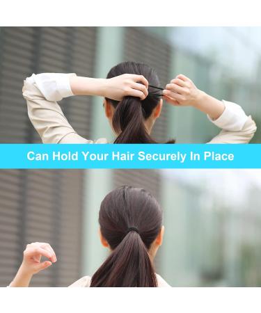 260 PCS Black Hair Ties Set for Women & Men - Premium Elastic Ponytail Holders for Thick Hair - 120PCS 4mm & 140PCS 3mm Hair Bands - Buy Online on GoSupps.com