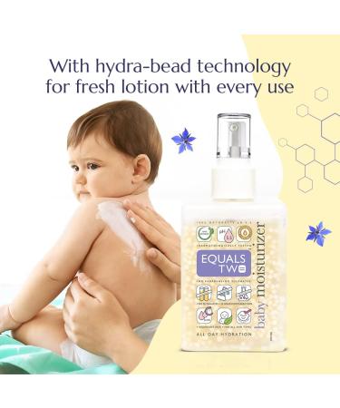 EQUALS_TWO Baby Moisturizer | 100% Natural All Day Hydration | Nourishes Skin | 200 ml | International Shipping Available - Buy Online on GoSupps.com