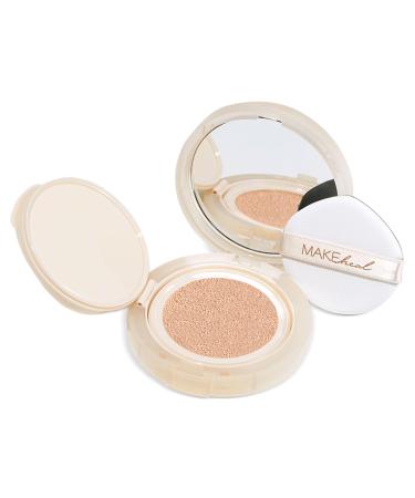 Makeheal 1.P.L Cushion with SPF 40 PA++ Conceal Blemishes and Reduce Redness A Full and All-Day Wear Coverage with a Lightweight Formula & Semi Matte Finish Korean Beauty & Skincare (21N - Clarity) 1 Count (Pack of 1) 21N - Clarity