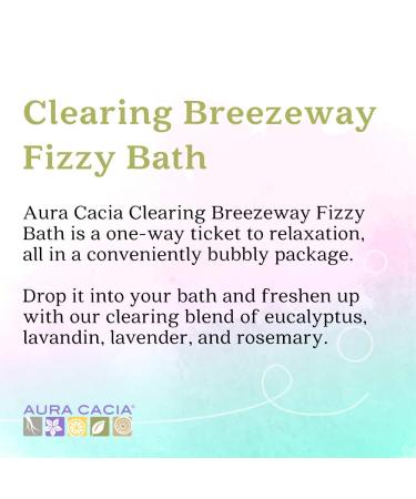 Aura Cacia Fizzy Bath Clearing Breezeway 2.5 oz - Relaxing Aromatic Bath Soak - Buy Online on GoSupps.com