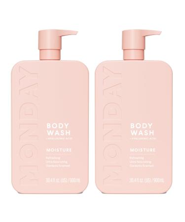 MONDAY HAIRCARE MOISTURE Body Wash with Hyaluronic Acid Shea Butter Coconut Oil & Grapefruit Extract for Normal to Dry Skin 900 mL (Dual Pack) Fresh 450 Fl Oz (Pack of 2)