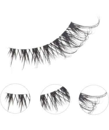 Beatifufu 5 Pairs False Lashes Fake Eyelashes Eye Lash Extension Eyes Lashes Eyelashes Natural Look Makeup Lash False Eyelash Strip Lash Strips Set Transparent Stem Artificial Fiber - Buy Online on GoSupps.com