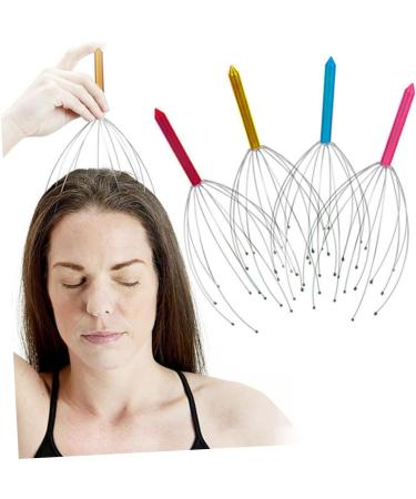 FOMIYES 12-Piece Head & Hair Massage Device Set | Relaxing Metal Hand Scratch Tools for Deep Relaxation | Portable Finger Head Scratcher - Buy Online on GoSupps.com