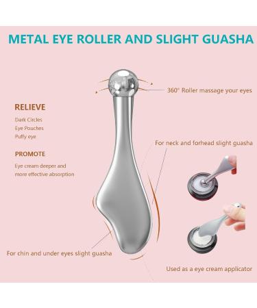 3D Facial Roller Massager with Ice Ball - Tighten Skin Reduce Puffiness & Fight Wrinkles | Eye Roller Tool for Women - Buy Online on GoSupps.com