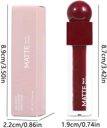  Huyeruie Matte Liquid Lipstick - Long-Lasting Creamy Lip Color | Smooth Nude Lipstick in 6 Colors | Long-Lasting High Color | Lip Makeup - Buy Online on GoSupps.com