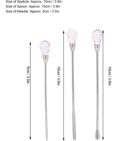 Nail Spatula Stainless Steel Nail Tools for Mixing Nail Polish for Picking Up Nail Decorations(pink) - Buy Online on GoSupps.com