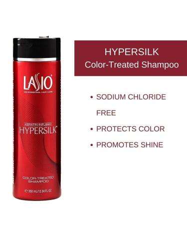 Lasio Keratin-Infused Hypersilk Color-Treated Shampoo 12.34 oz - Protect & Hydrate Color-Treated Hair - Buy Online on GoSupps.com