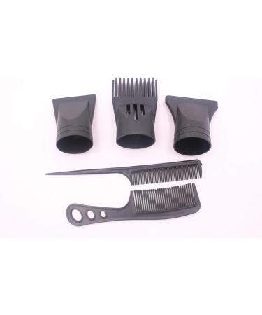 5PCS Black Portable Hair Dryer Nozzle Replacement Set - Salon Styling Tool for 4.0cm-4.8cm Outer Diameter - Blow Dryer Attachments - Buy Online on GoSupps.com