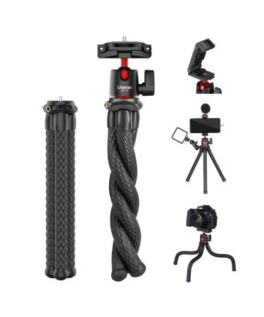 ULANZI Camera Tripod, Mini Flexible Tripod Stand with Hidden Phone Holder w Cold Shoe Mount, 1/4'' Screw for Magic Arm, Universal for iPhone 13 12 Pro Max XS Max X 8 Samsung Canon Nikon Sony Cameras - Buy Online on GoSupps.com