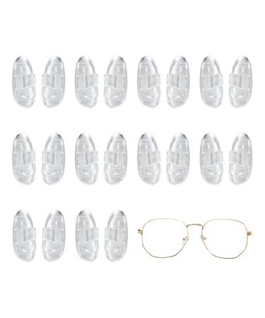 10 pairs nose pads silicone glasses - non -slip glasses pads for glasses and sunglasses - glasses accessories glasses anti -slip - transparent - pressure -reducing accessories for more comfort