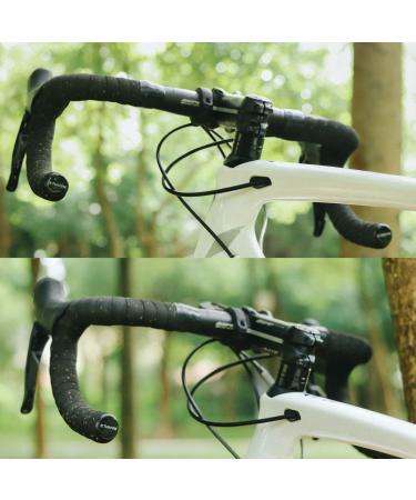 Thinvik EVA Cork Bike Handlebar Tape - Anti-Slip Sweat-Absorbent Bar Wraps for Road Cycling - 2 Rolls (Black) - Buy Online on GoSupps.com