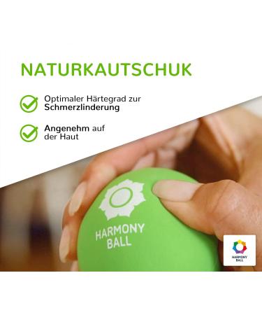 Fascia Balls Set - 2 Natural Rubber 6.3 cm Balls for Fascia Training Yoga & Massage - Soft Green & Soft Set - Buy Online on GoSupps.com