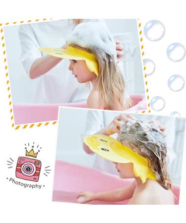 Maydolly Silicone Baby Shower Cap - Soft Safety Visor for Infants & Toddlers - Yellow - Buy Online on GoSupps.com