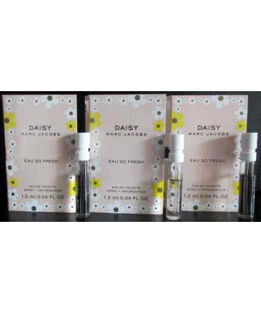 MARC JACOBS DAISY Eau So Fresh Eau de Toilette Sample Vials (Lot of 3)