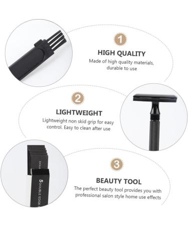 Belliffy Manual Razor Set - Precision Body & Beard Hair Shaver | Durable Metal Design | Perfect for All Ages - Buy Online on GoSupps.com