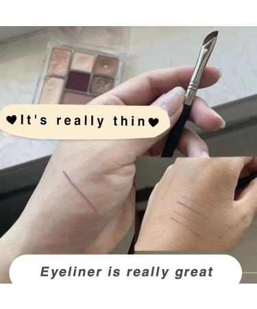 2 Pcs Angled Eyeliner Brush Multi-function Flat Eyeliner Brush Scythe Eyeliner Brush Eyeliner Brushes Fine Point Professional Eye Makeup Brush for Women Girls - Buy Online on GoSupps.com