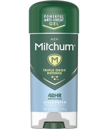 Mitchum Anti-Perspirant & Deodorant Clear Gel Unscented 3.4 oz (96 g) Unscented 3.4 Ounce (Pack of 1) - Buy Online on GoSupps.com