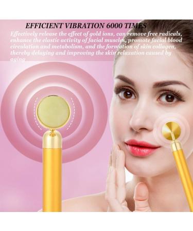NATUDECO Electrical Facial Massage Device | Adjustable Jade Massager for Eye Fatigue & Dark Circles Relief - Buy Online on GoSupps.com