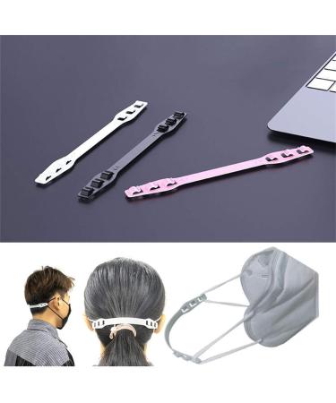 Buy 10pcs Elastic Mask Holders - Comfortable Washable Slip-Resistant Neck & Head Extensions for Ear Relief - White Color - Buy Online on GoSupps.com
