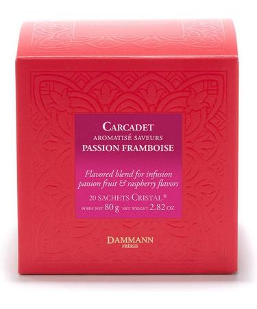 Dammann Fr res Dammann - Carcadet - Passion fruit - Raspberry - 20 bags - Fruit tea without theine