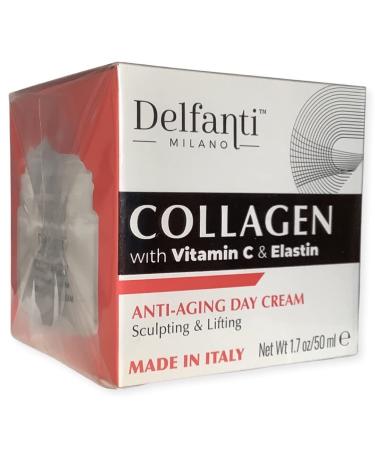 Delfanti-Milano Anti-Aging Day Cream - Collagen Vitamin C & Elastin Moisturizer for Face and Neck | Sculpting & Lifting | Made in Italy - Buy Online on GoSupps.com