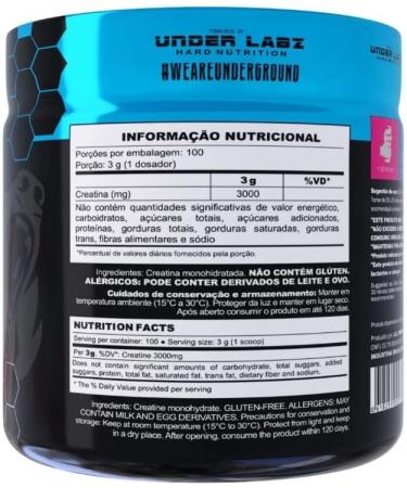 Creatina Monohidratada Sem Sabor 300g - Pure Creatine Monohydrate for Enhanced Performance | International Shipping Available - Buy Online on GoSupps.com