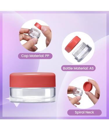 RONRONS 10G/10ML Small Travel Containers Jars Mini Sample Containers with Lids Empty Plastic Travel Jars for Lip Balm Salves Creams Lotions Makeup Cosmetics Nail Accessories (4*StyleB) - Buy Online on GoSupps.com