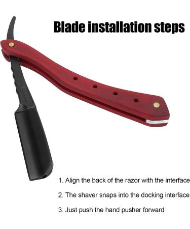 Syh & Aqye Professional Straight Edge Razor - Portable Zinc Alloy Travel Razor for Men (Black) - Manual Razor Without Blade - Buy Online on GoSupps.com
