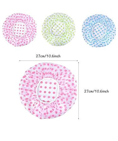 6 Pieces Waterproof Shower Hood - 10.6 Inch Stretch Hair Caps for Women | Protects Hair from Dust & Oil | Ideal for Spa Salon & Home Use - Buy Online on GoSupps.com