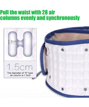 FoRes Waist Air Traction Brace Belt - 28 Air Columns for Lower Back Pain Relief | Small Beige Lumbar Support Device - Buy Online on GoSupps.com