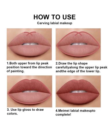 Matte Light Rosey Nude Lip Liner & Lipstick Set | 24H Waterproof Liquid Lipstick & Liner | Long-Lasting Seductress N29 - Buy Online on GoSupps.com