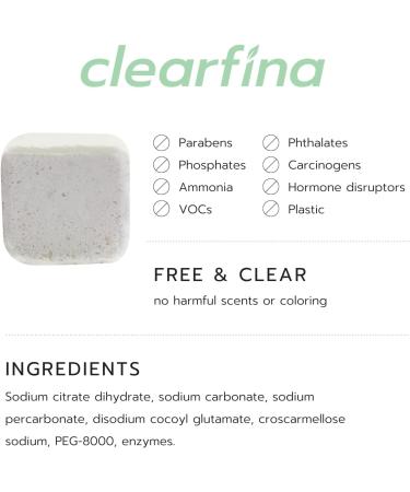 Buy CLEARFINA Unscented Dishwasher Detergent - Eco-Friendly Plastic-Free Sustainable for 40 Washes - Best International Shipping - Buy Online on GoSupps.com