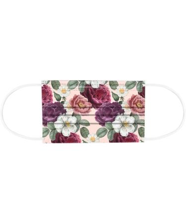 Lulupi 10-Piece Floral One-Way Adult Mouth Protection Mask - Elegant Breathable Neck Scarf for Women - Buy Online on GoSupps.com