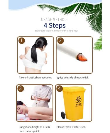 Zhongyan Taihe Herbal Moxa Stripes - 10 Chopsticks for Moxibustion Therapy | Acupuncture Heating & Meridian Massage - Buy Online on GoSupps.com