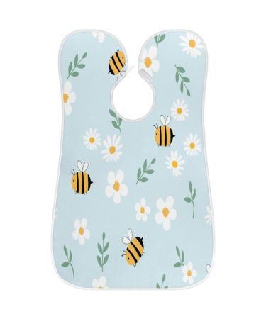 Bees Painting Beard Bib Apron - Non-Stick Waterproof Hair Catcher for Men | Ideal Grooming Cloth & Perfect Gifts for Men - Buy Online on GoSupps.com