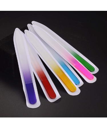 10 Pcs Glass Nail File Manicure Set - Professional Fingernail Care Tool - Buy Online on GoSupps.com