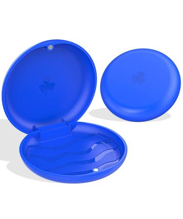 ARGOMAX braces box braces box Dento Box splint box (also for bite splint night guard) 2 pieces KFO box (navy blue).