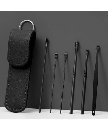6-Piece Stainless Steel Ear Wax Removal Tool Set with Portable Ear Light Pick - Spiral Design Ear Canal Cleaning Kit - E One Size - Buy Online on GoSupps.com