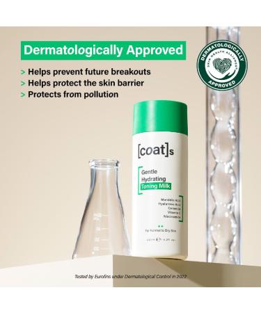 Coats Gentle Hydrating Toning Milk - 125ml | Hydrates, Protects, Exfoliates | Dermatologist Approved & Clinically Proven - Buy Online on GoSupps.com
