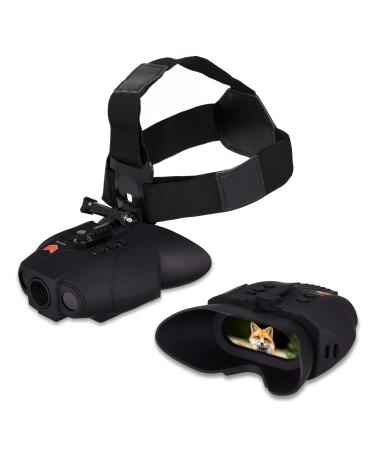 Nightfox Swift Night Vision Goggles | Digital Infrared | 1x Magnification | 75yd Range | Rechargeable Battery