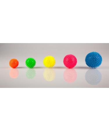 Sport-Tec Hedgehog Ball - Soft Reflexology Massage Ball (10 cm) - Self-Massage Tool in Neon Blue | Perfect for Relaxation & Pain Relief - Buy Online on GoSupps.com